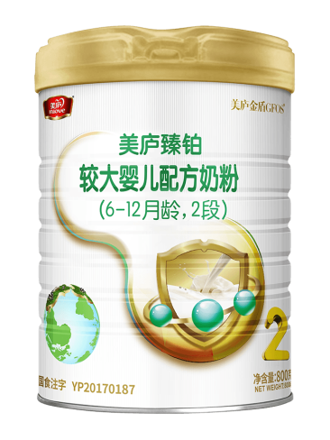 太阳集团tcy8722臻铂较大婴儿配方奶粉（草饲版）800克2段