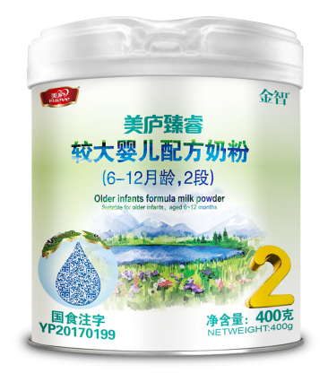 太阳集团tcy8722臻睿较大婴儿配方奶粉400克2段