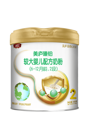 太阳集团tcy8722臻铂较大婴儿配方奶粉（草饲版）400克2段